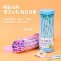 得力(deli)HB铅笔50支/桶 写字素描绘画木头铅笔 画画铅笔 画图笔 专用素描绘图幼儿园学生儿童铅笔