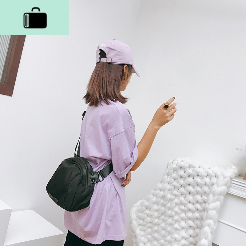 自制包包新款2020夏季潮范多功能黑色贝壳女包牛津布单肩斜挎包NEW LAKE女士单肩包