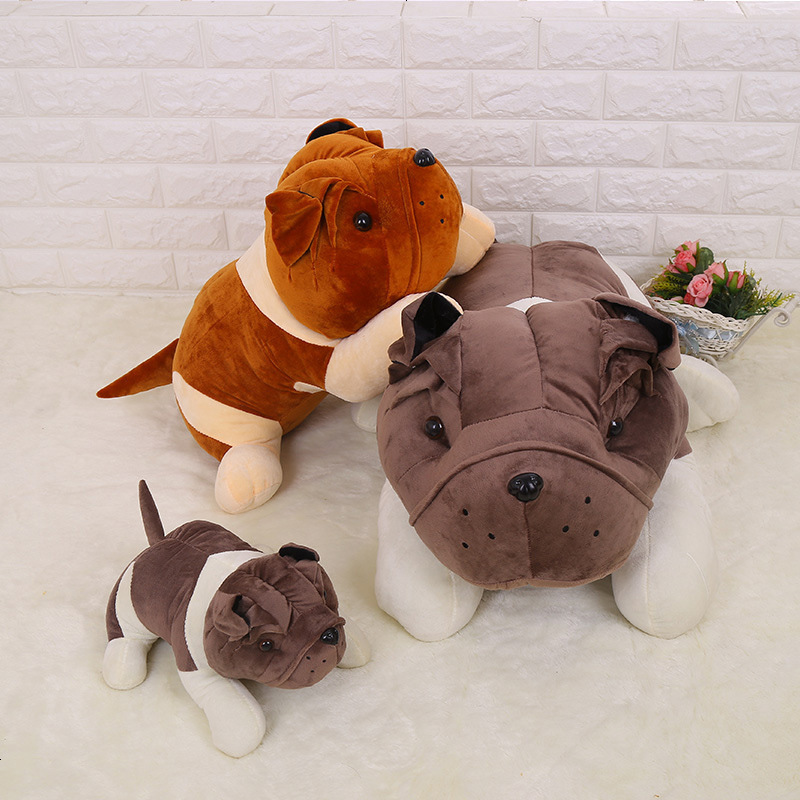 热卖毛绒玩具趴趴狗抱枕可爱大号创意礼品儿童公仔条纹沙皮狗