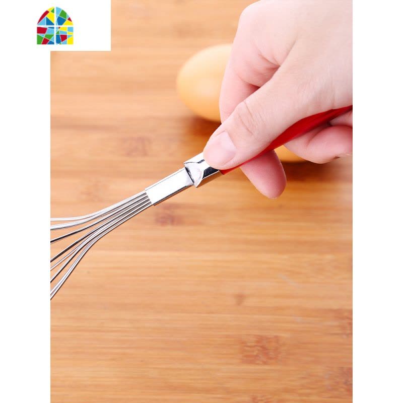 烘培工具不锈钢打蛋器家用手动打蛋棒小中大号打发奶油鸡蛋搅拌器 FENGHOU 大号方圆款手动打蛋器图片