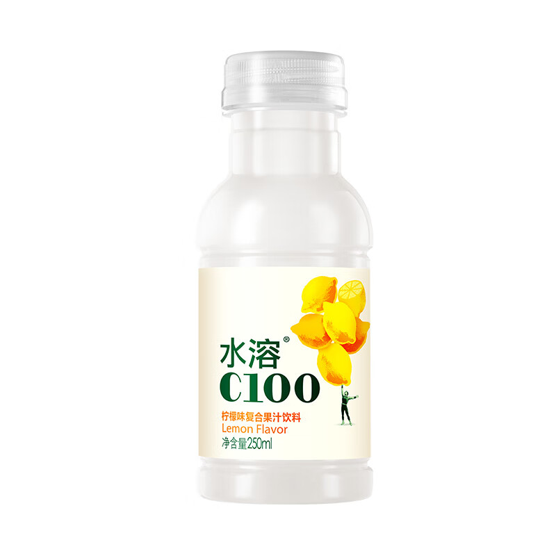 农夫山泉水溶C100柠檬味复合果汁饮料(250ML*12瓶)