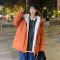 [1.5折价207元]唐狮冬季羽绒服女韩版拼接仿羊羔绒连帽上衣外套时尚百搭