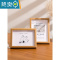 敬平欧式洗照片打印加相框摆台定制6寸六7寸8寸10木质做成相册框挂墙 原木色+[洗照片] A4[放21x29.7cm][