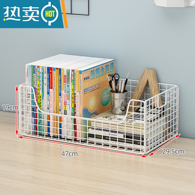 XIANCAI书桌旁小书架小型可移动带轮小书柜子置物架落地简易桌下书本收纳高清大图