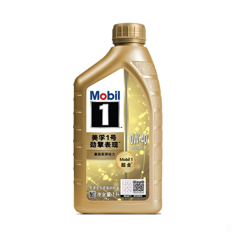美孚（Mobil）超金美孚1号劲擎表现0W-40全合成发动机油API SN PLUS级1L