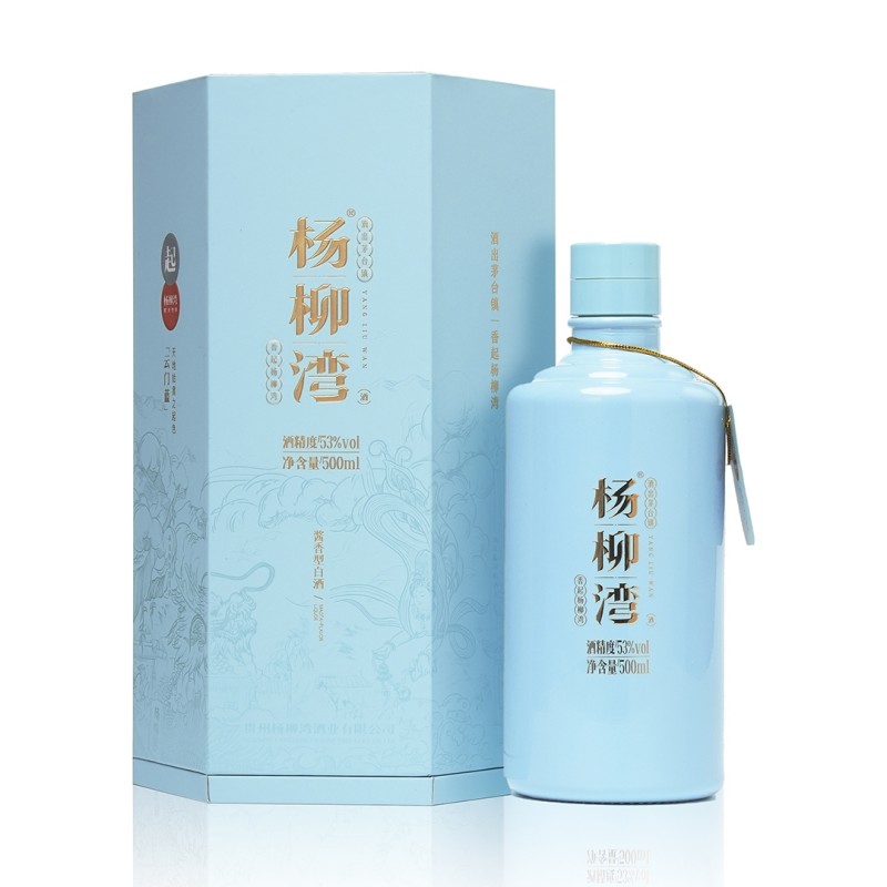 杨柳湾酒·云门蓝 53度酱香型白酒 500ml 1瓶 单位:瓶 6瓶起送