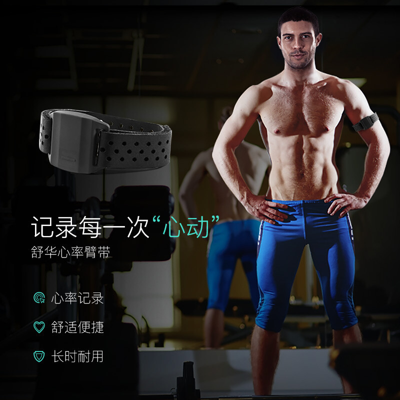 舒华跑步机心率带心率臂带心率控速运动装备无线蓝牙心率手环SH-Q205高清大图