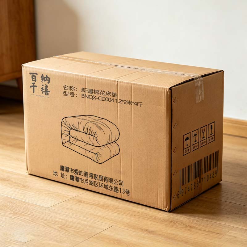 百纳千禧新彊棉花床垫 BNQX-CD004 1.2*2米*4斤 床高清大图