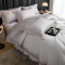 汉司家纺 200*230 丝滑裸感天丝棉蕾拉款 床上四件套 (计价单位:套)银灰 透气干爽 光滑柔软 强力持久