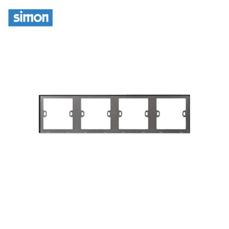 西蒙(simon) E3 插座开关插板86型开关插座面板 四位连体边框高清大图