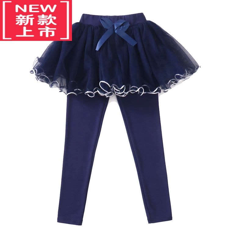 可莉允女童裙裤洋气假两件秋冬加绒打底裤中大儿童外穿保暖靴裤加厚裤子保暖裤图片