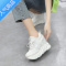 SUNTEK12cm运动鞋显瘦休闲女鞋超高跟潮松糕跟内增高厚底婚礼器小白鞋