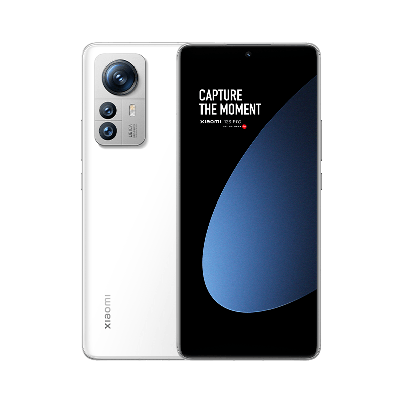 [原封]小米12S Pro 8GB+128GB 白色 新骁龙8+Gen1 6.73曲面大屏 120Hz高刷新率 120W快充 支持无线充 手机