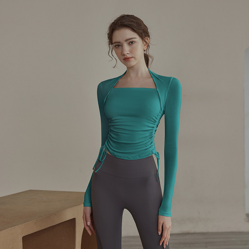 佑游瑜伽服女春秋新款套装运动跑步训练时尚简约长袖健身服运动套装女