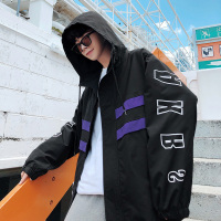 ins超火的上衣秋季夹克情侣外套 2018新款宽松韩版情侣款bf原宿ulzzang