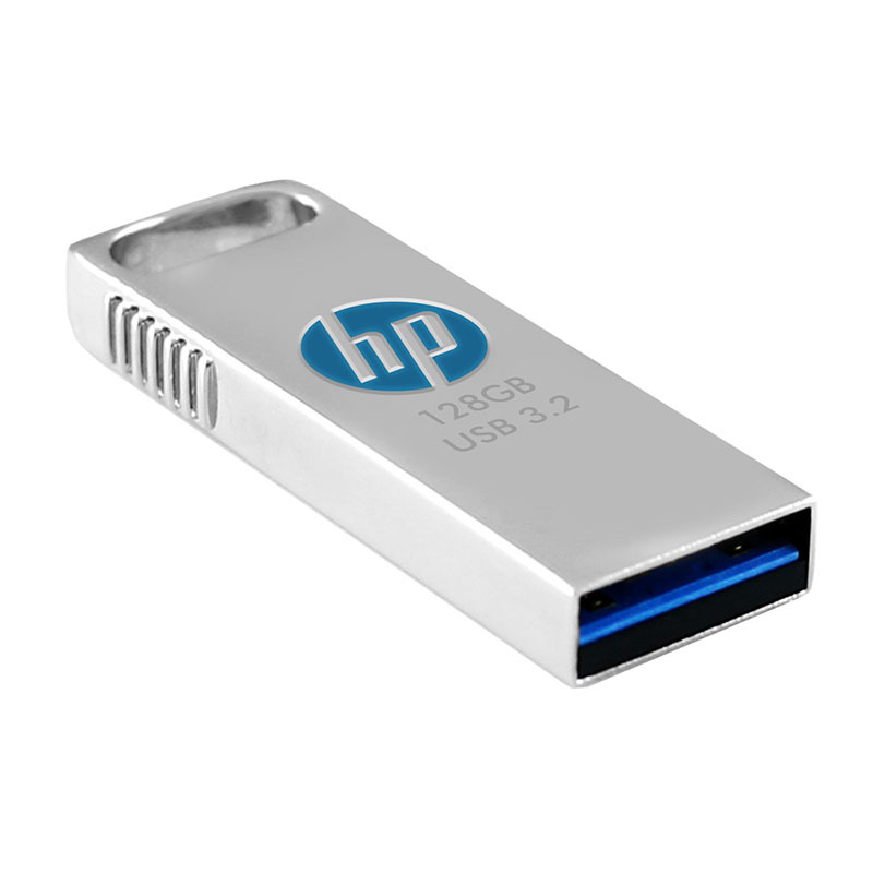 HP惠普X306W 128GB USB 3.2 Gen 1 全金属闪存盘 商务高速传输 无盖式一体成型 适合车载电脑两用