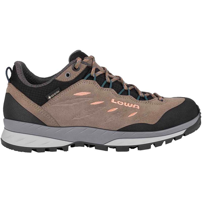LOWA女款GORETEX防水防滑耐磨登山鞋户外徒步鞋骆驼色