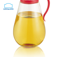 乐扣乐扣(lock&lock)自动开合大容量油壶(550ml)红色 CKO101RED 玻璃瓶 非一次性使用