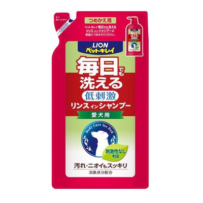 狮王(LION) 日本进口 爱犬用低刺激每日可用洗澡香波浴液 替换装400ml