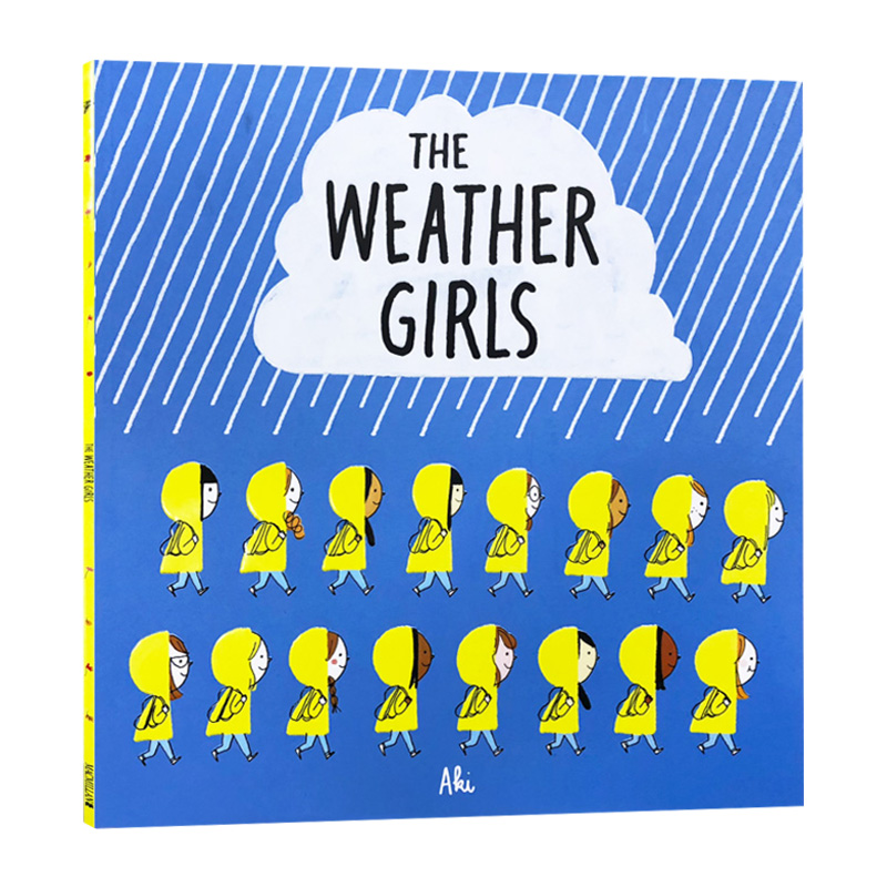 [醉染正版]天气女孩 探索自然 The Weather Girls 英文原版 四季变换 季节认知 低幼启蒙科普 押韵文绘高清大图