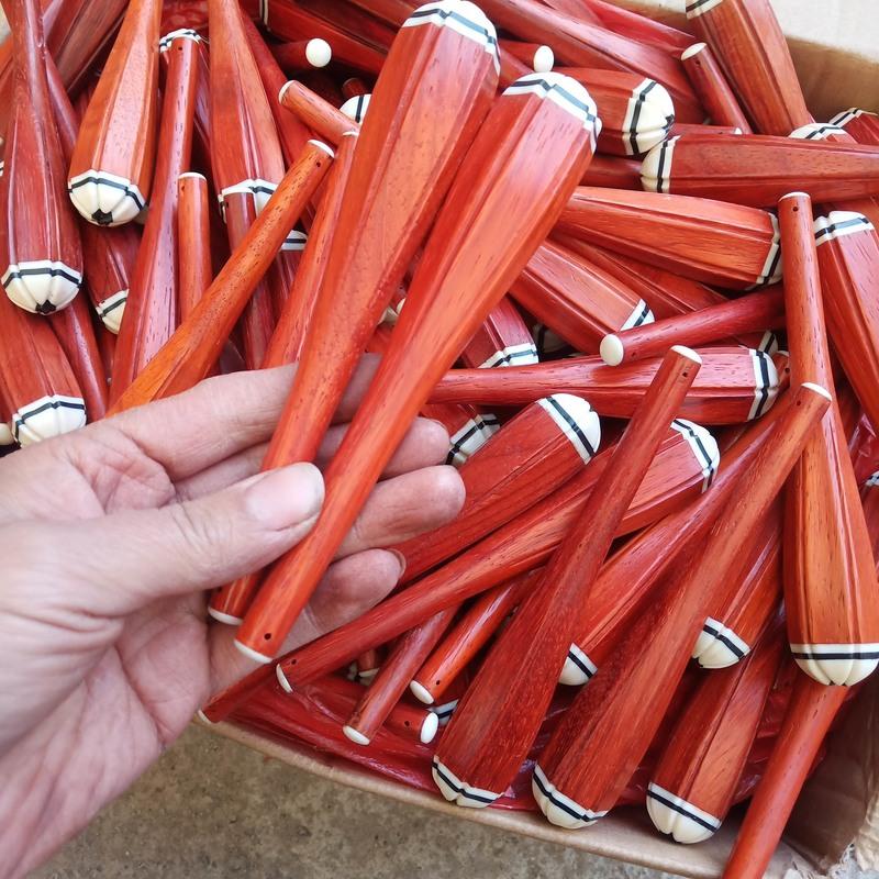 红木六棱琴轴1对 二胡乐器配件二胡琴轴厂家直二胡琴轴紫檀二胡轴子木