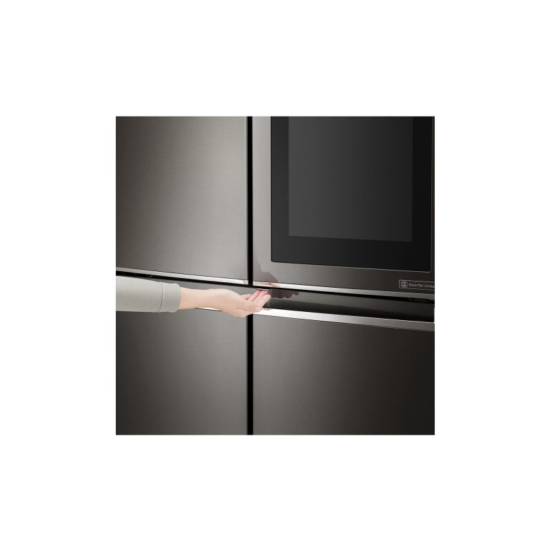 LG F678SB75B 671升原装进口对开门冰箱变频透视门中门 家用风冷无霜 智能电脑控温养鲜 钻石黑