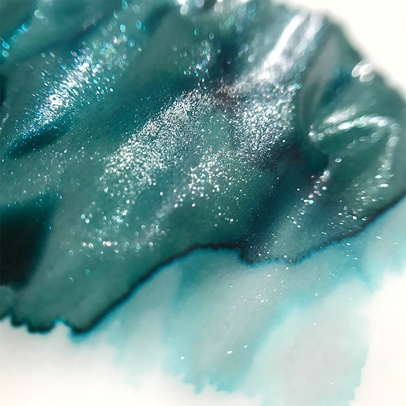 空境系列限定金粉墨水彩墨分装钢笔闪光渐变闪粉彩墨96吴酒5ml玻璃瓶