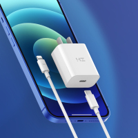 ZMI紫米 充电器20W苹果快充套装USB C TO Lightning数据线(1米)适用于苹果8-14系列