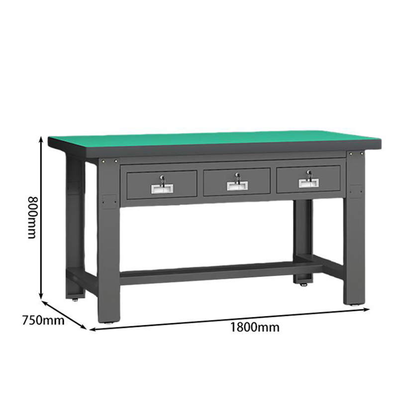 豫众诺 防静电工作台 平三抽1800*750*800mm 张高清大图