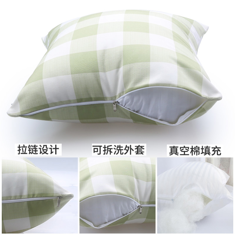 家柏饰(CORATED)抱枕沙发靠垫办公室腰枕床头靠背汽车护腰抱枕套靠枕大号定做高清大图