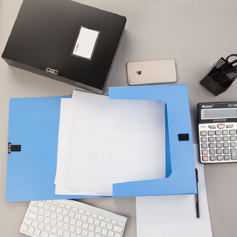 晨光(M&G)ADM94818B 档案盒 75mm(蓝) 2个装高清大图