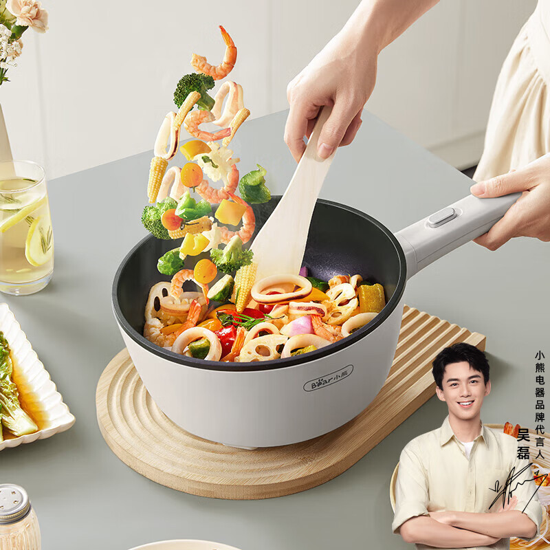 小熊(Bear)电炒锅 煎炒炖煮不粘宿舍电热锅 2.5L多用途锅 2.5L多用途锅DCG-B24C2