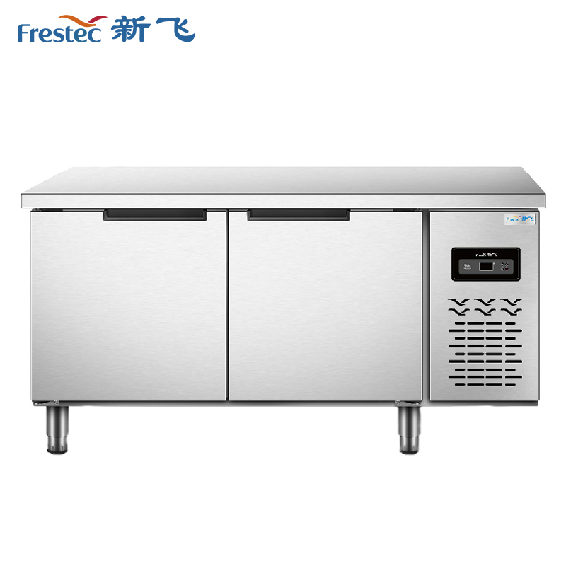 新飞(Frestech)商用厨房 冷藏工作台 冷冻保鲜 大容量双温 冰柜 不锈钢卧式水吧1880双温冷藏冷冻