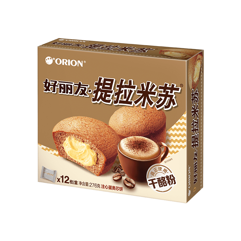 好丽友提拉米苏12枚276g*2盒休闲零食糕点点心食品早餐早点下午茶
