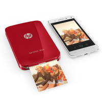惠普(HP)小印 sprocket PLUS(红) 手机口袋照片打印 家用迷你彩色打印 年会礼品 圣诞节日礼物