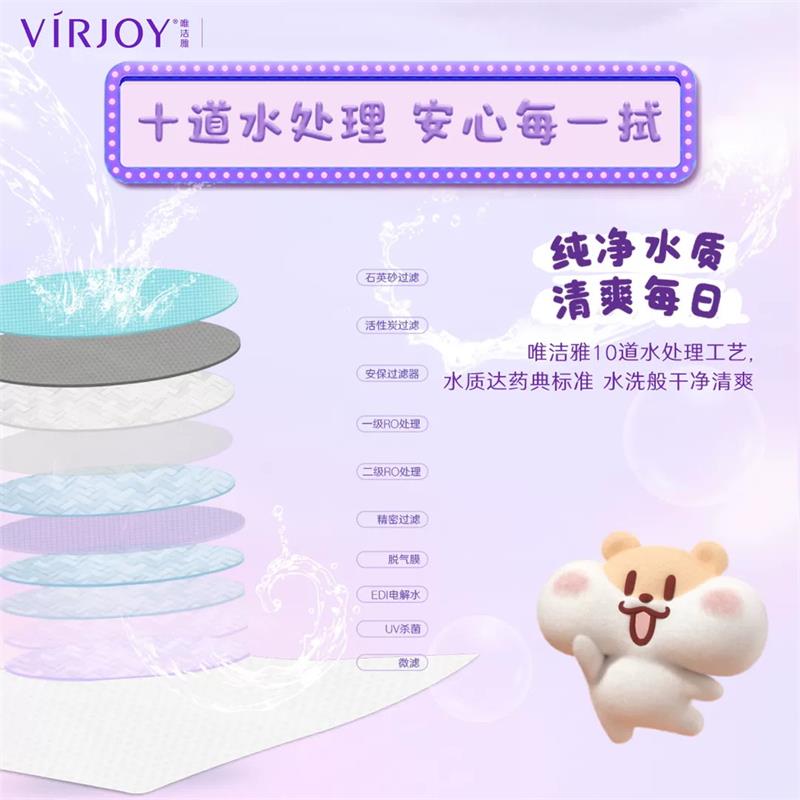 唯洁雅纯水湿巾80片/包*1*4(奶茶鼠)VWBA80ENCIP高清大图