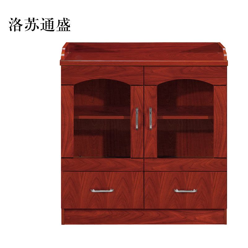 洛苏通盛胡桃色餐边柜简约茶水柜二门800*400*860常规款图片