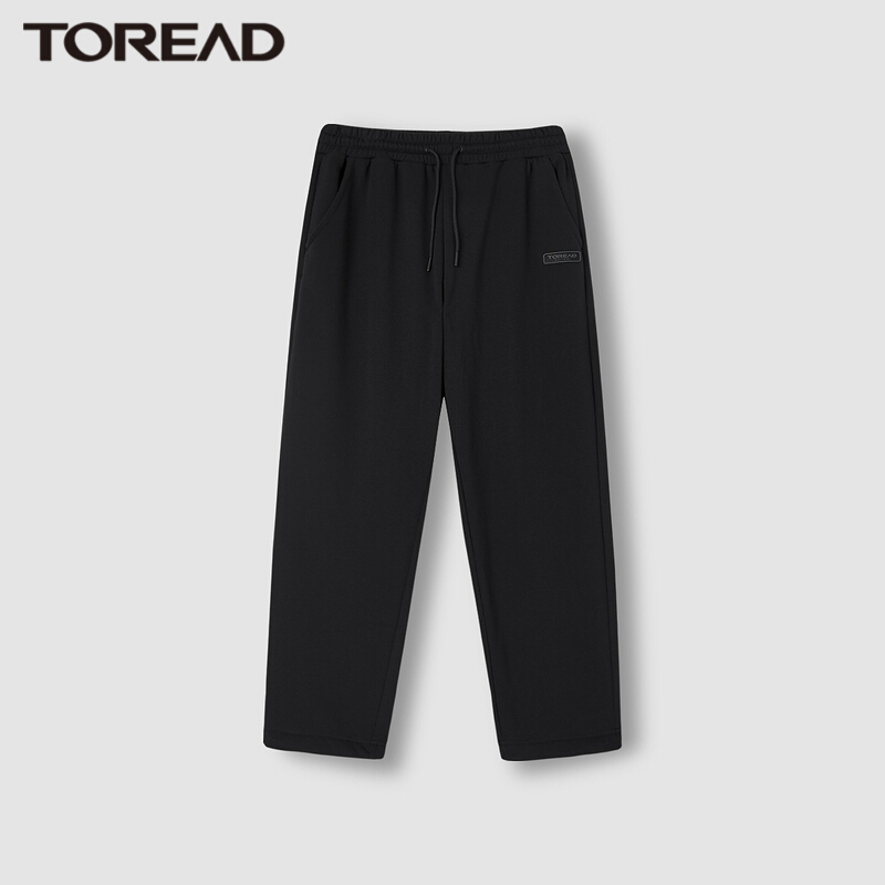 探路者旅行裤户外女士保暖休闲卫裤厚款防风针织符合绒长裤2021秋冬季新款女式户外运动休闲裤