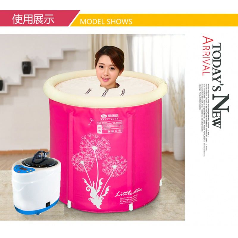家用泡澡折叠浴桶ciaa桑拿蒸澡浴箱单人汗蒸房蒸汽机全身发汗