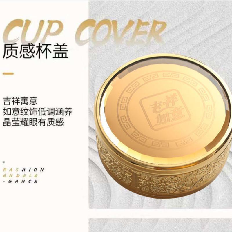 给力黑300ML加厚水晶底 加厚双层玻璃杯男女便携泡茶杯子大容量水杯水晶保温杯喝水杯防