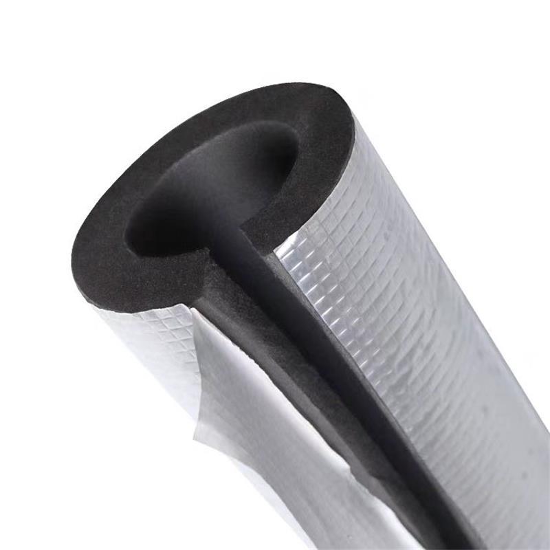 盛京联硕 铝箔开口自粘橡塑保温管 内径100mm保温厚度约25mm 米高清大图