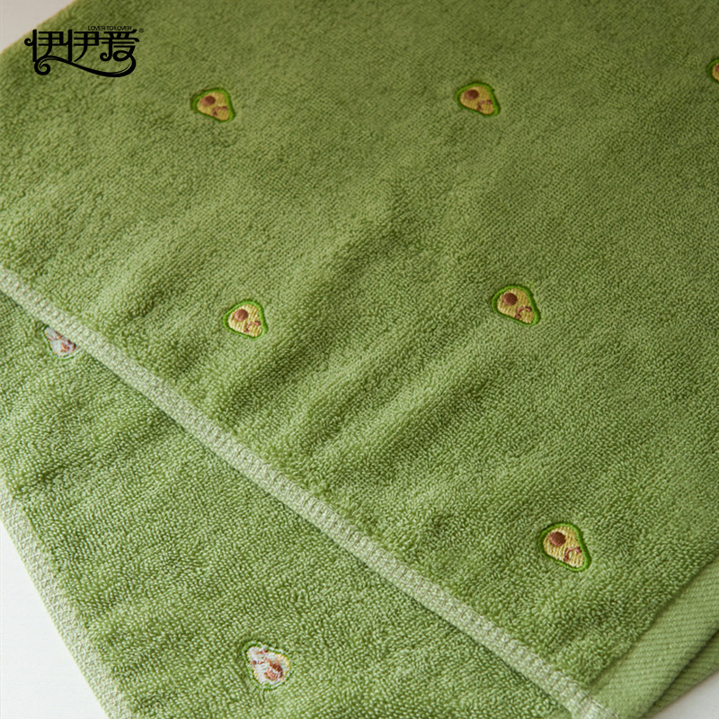 伊伊爱 牛油果毛巾绿色高清大图