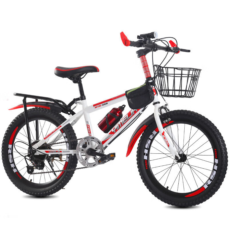 新款儿童学生自行车20 22 24寸男女通用7-12岁单速脚踏车