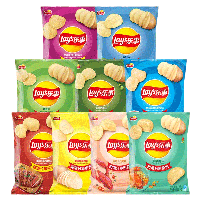 乐事(Lay’s) 薯片135g袋装经典原味休闲解馋小零食各式各样出游零食大全热卖