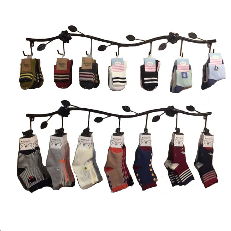 铁艺袜子架子展示架服装店货架挂钩上墙内衣裤手套饰品手机配件架