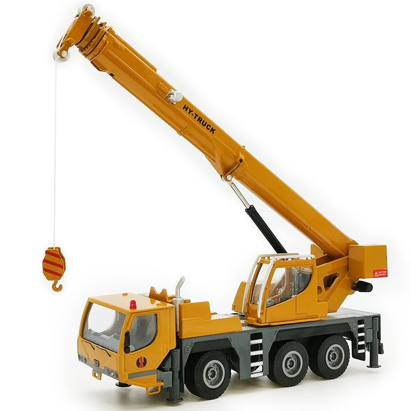 合金工程塔吊车重起起重机运输汽车模型玩具男孩礼物视频