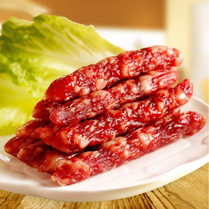 广式香肠广味腊肠500g广东特产手工咸甜腊味腊肉烤肠