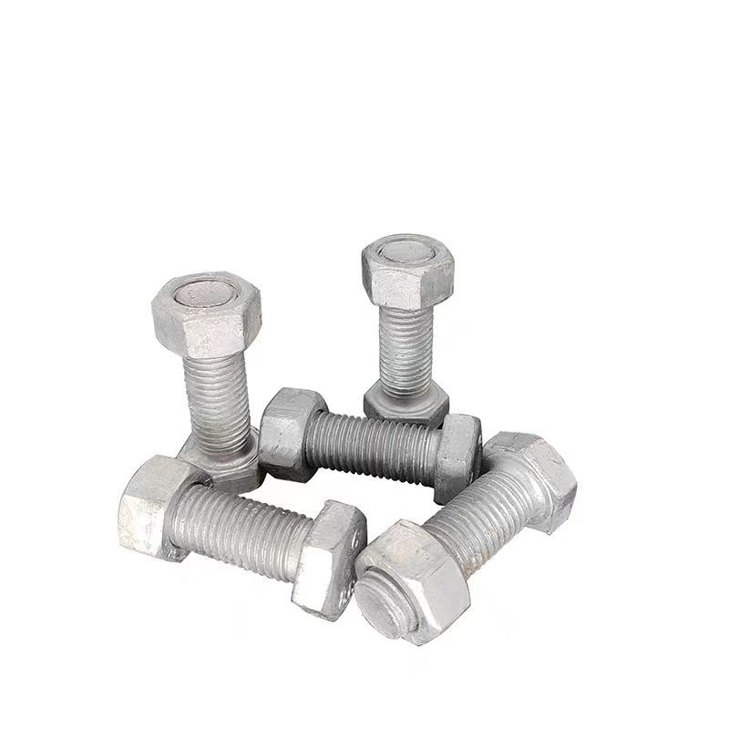 WJ M16*125mm 热镀锌穿钉带螺帽套高清大图