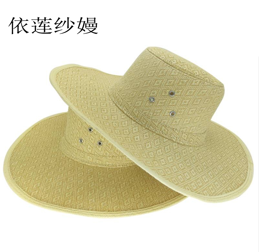 依莲纱嫚 草编草帽定制/顶