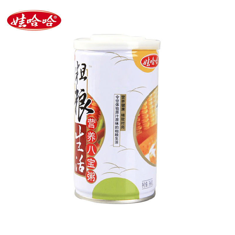 [娃哈哈官方]娃哈哈粗粮生活营养八宝粥360g*12罐